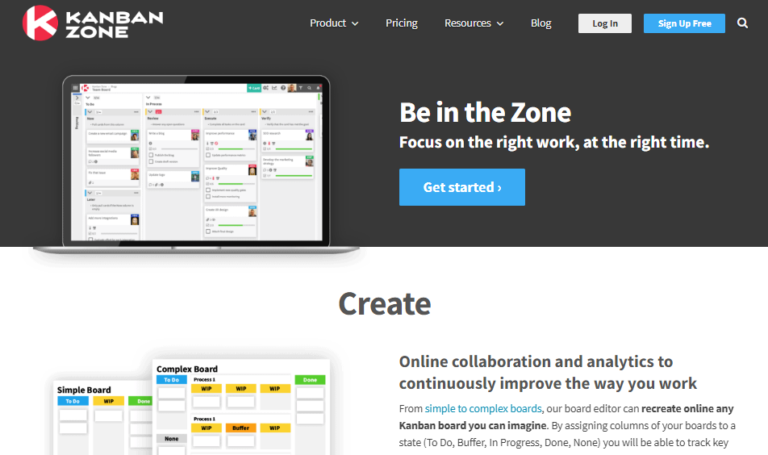 Kanban Zone case study screenshot