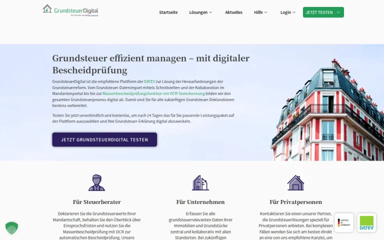 Grundsteuer Digital case study screenshot